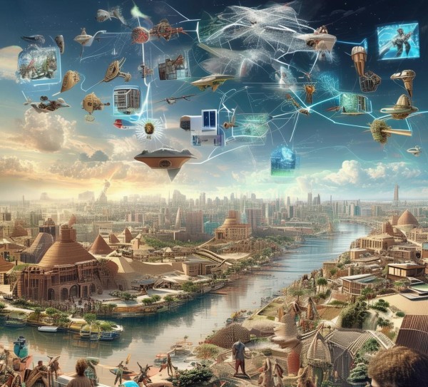 科技与创新的历史，从古代到现代，人类文明的永恒进程。